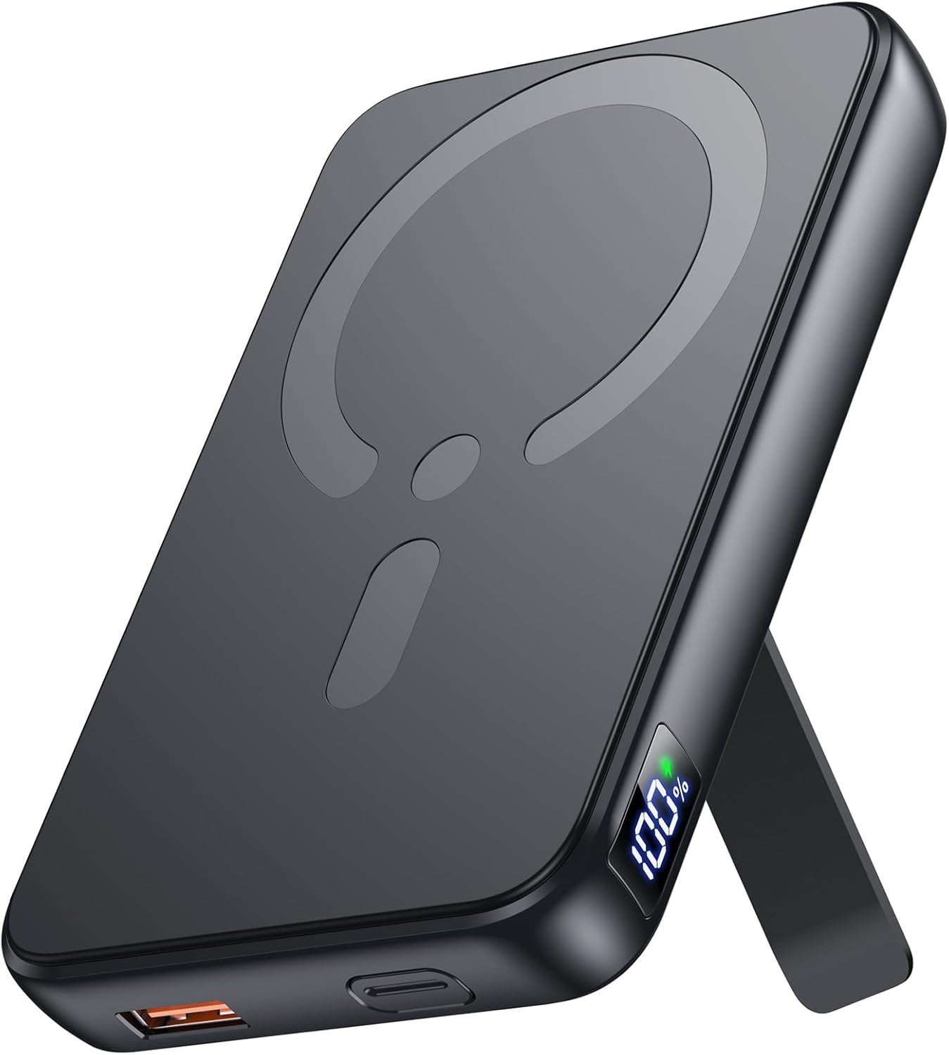 for Magsafe Portable Charger, 12000mAh Wireless Magnetic Power Bank with Stand a...