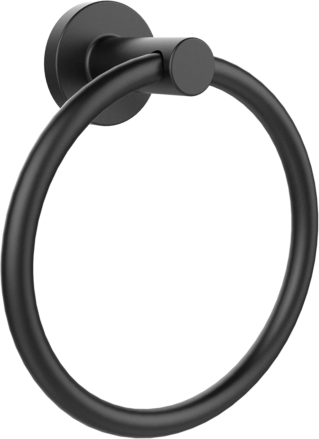 SetSail Towel Holder for Bathroom Wall Matte Black Towel Ring 304 Stainless Stee...
