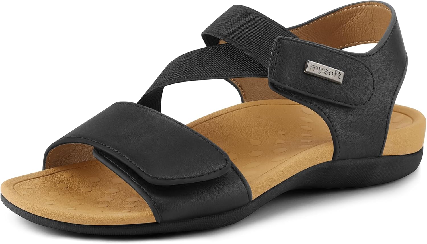 mysoft Women's Arch Support Sandals Orthotic Comfortable Walking Sandals Lightwe...