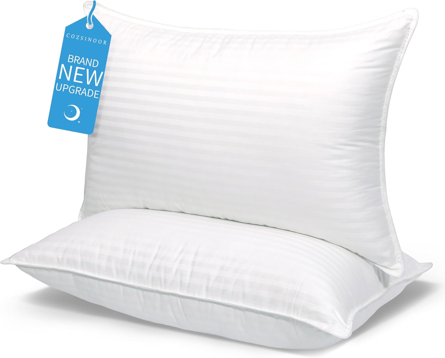 COZSINOOR Bed Pillows Queen Size: Hotel Quality Set of 2 - Down Alternative Micr...
