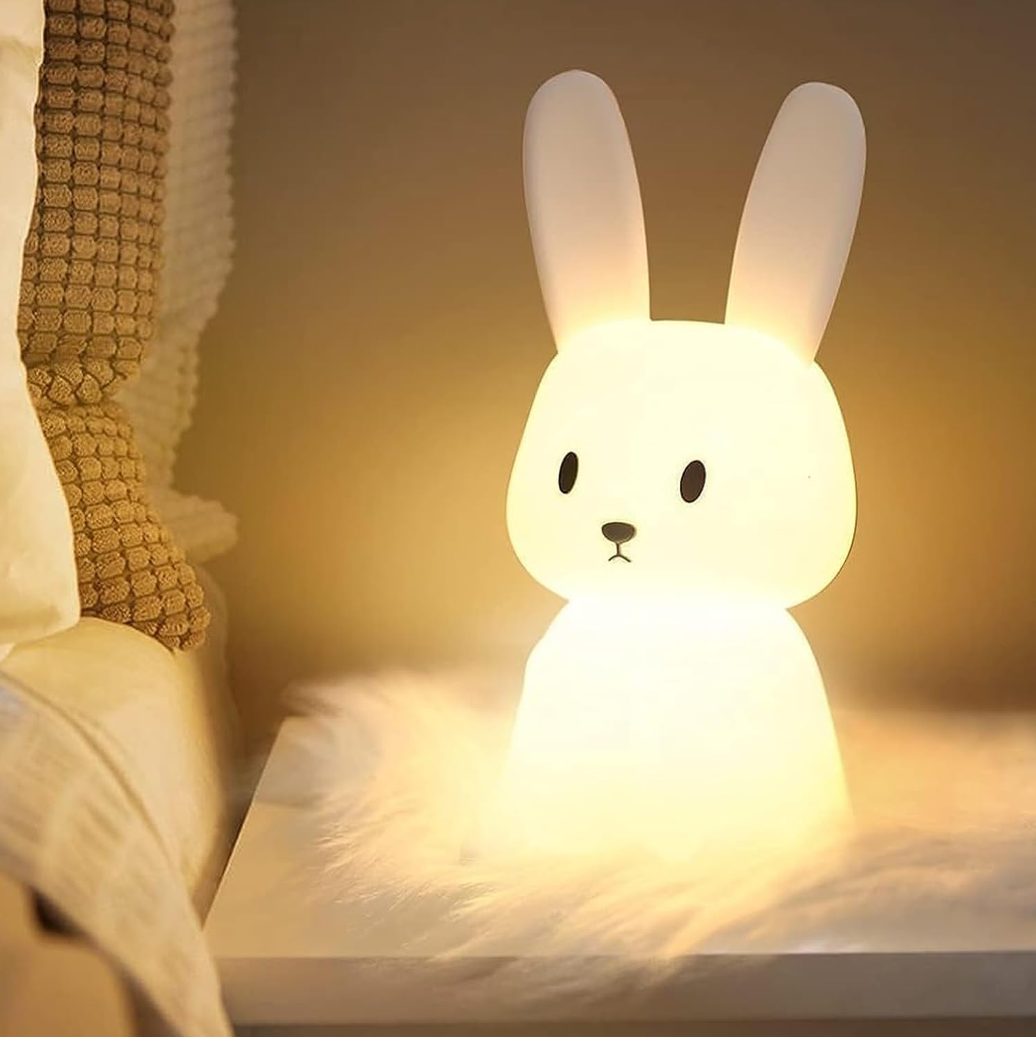 MEDE Baby Night Light Kids with 265 Colours Change & 3H Timer,Bunny Girls Baby N...