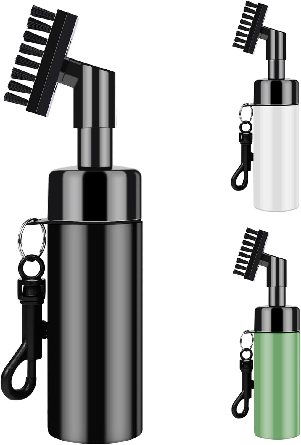 FUZVOL Golf Club Brush Groove Cleaner with Built-in Water Spray and Hook, Groove...