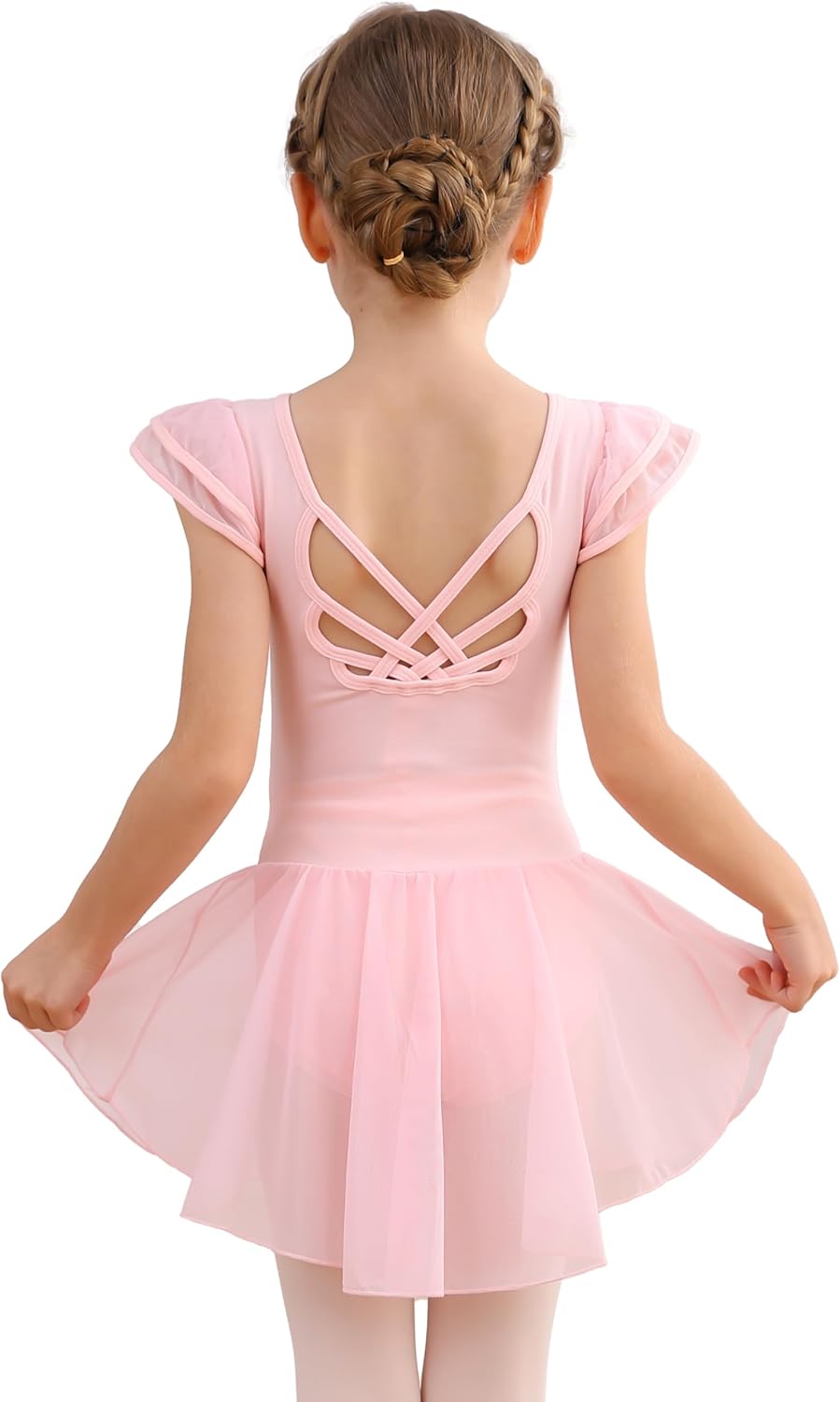 MdnMd Girls Dance Ballet Leotards Dresses for Toddler Ballerina Outfit Skirt Hol...