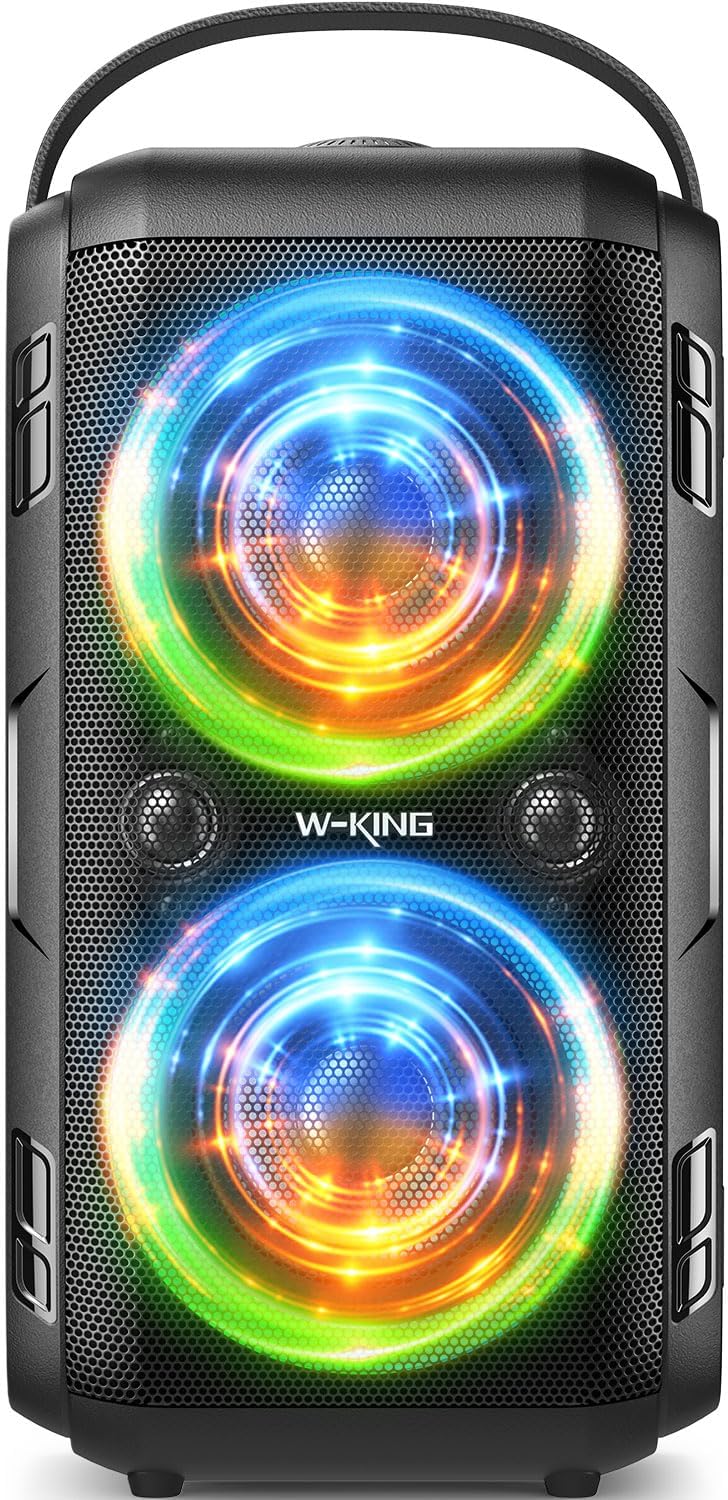W-KING Bluetooth Speaker Loud- (180W PEAK)80W Super Bass, Huge 105dB Sound, Port...