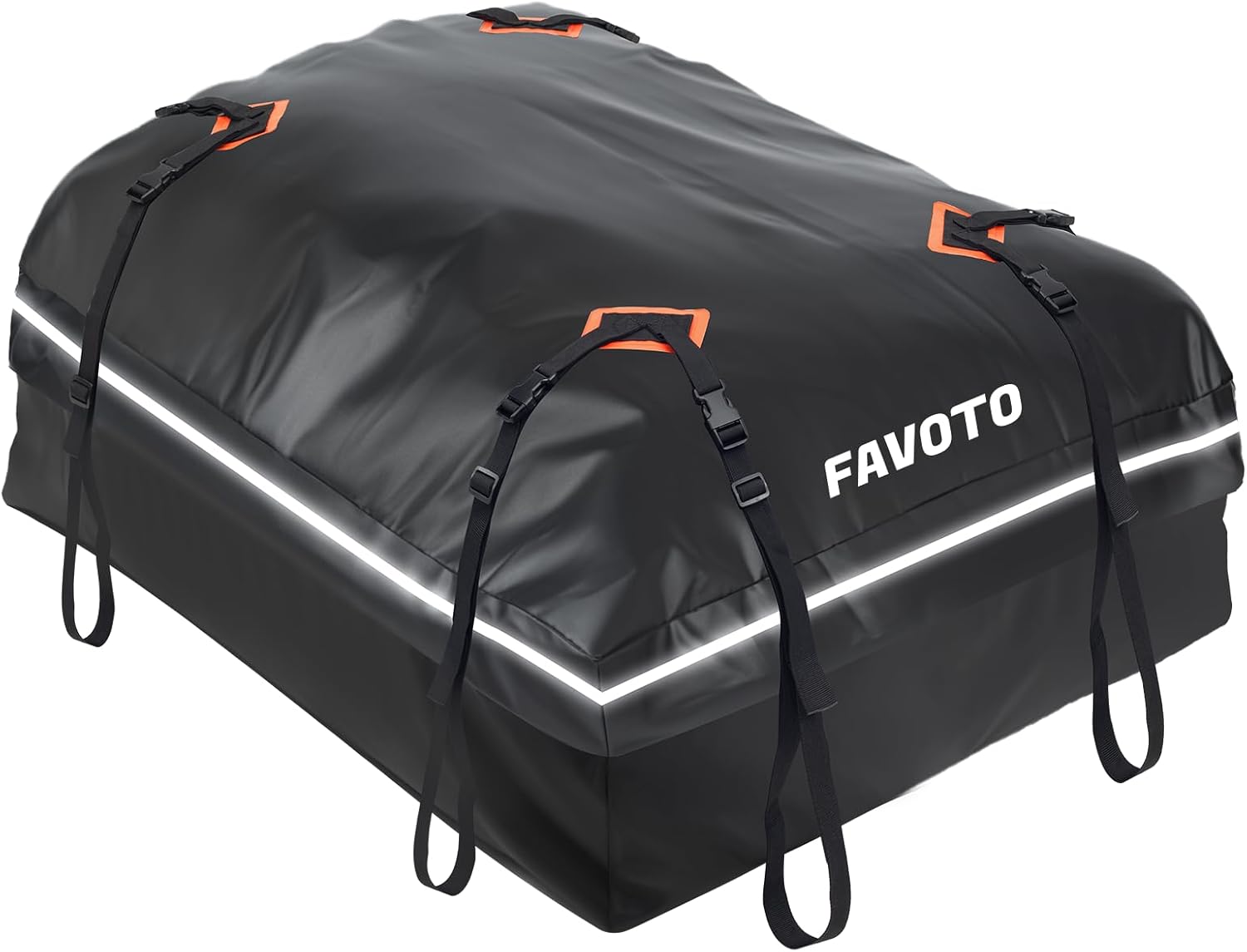 Favoto Car Rooftop Cargo Carrier - Waterproof Roof Bag for All Cars - 15 Cubic F...