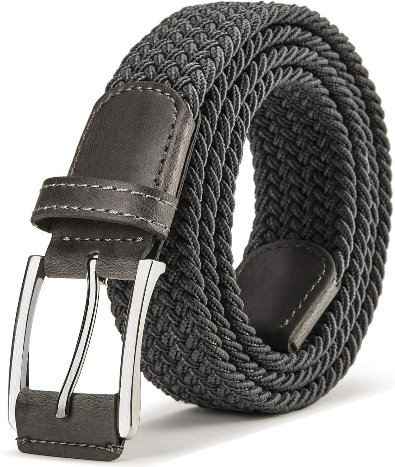 BULLIANT Mens Belt, Unique Elasticated Stretch Weave Belt, Special Casual Braide...