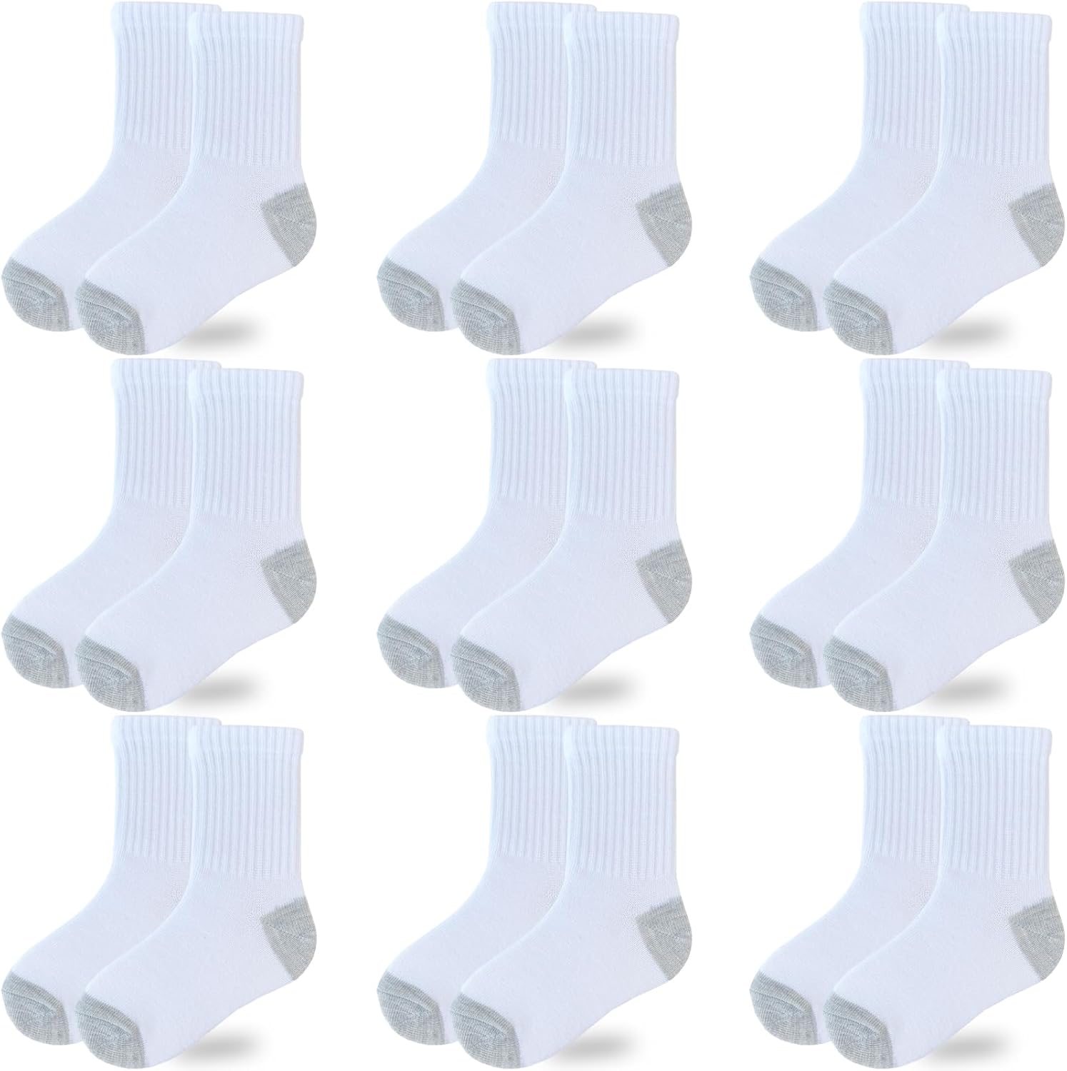 JAMEGIO Toddler Kids Boys Girls Fashion Cotton Socks Soft Crew Socks for 2-14 Ye...