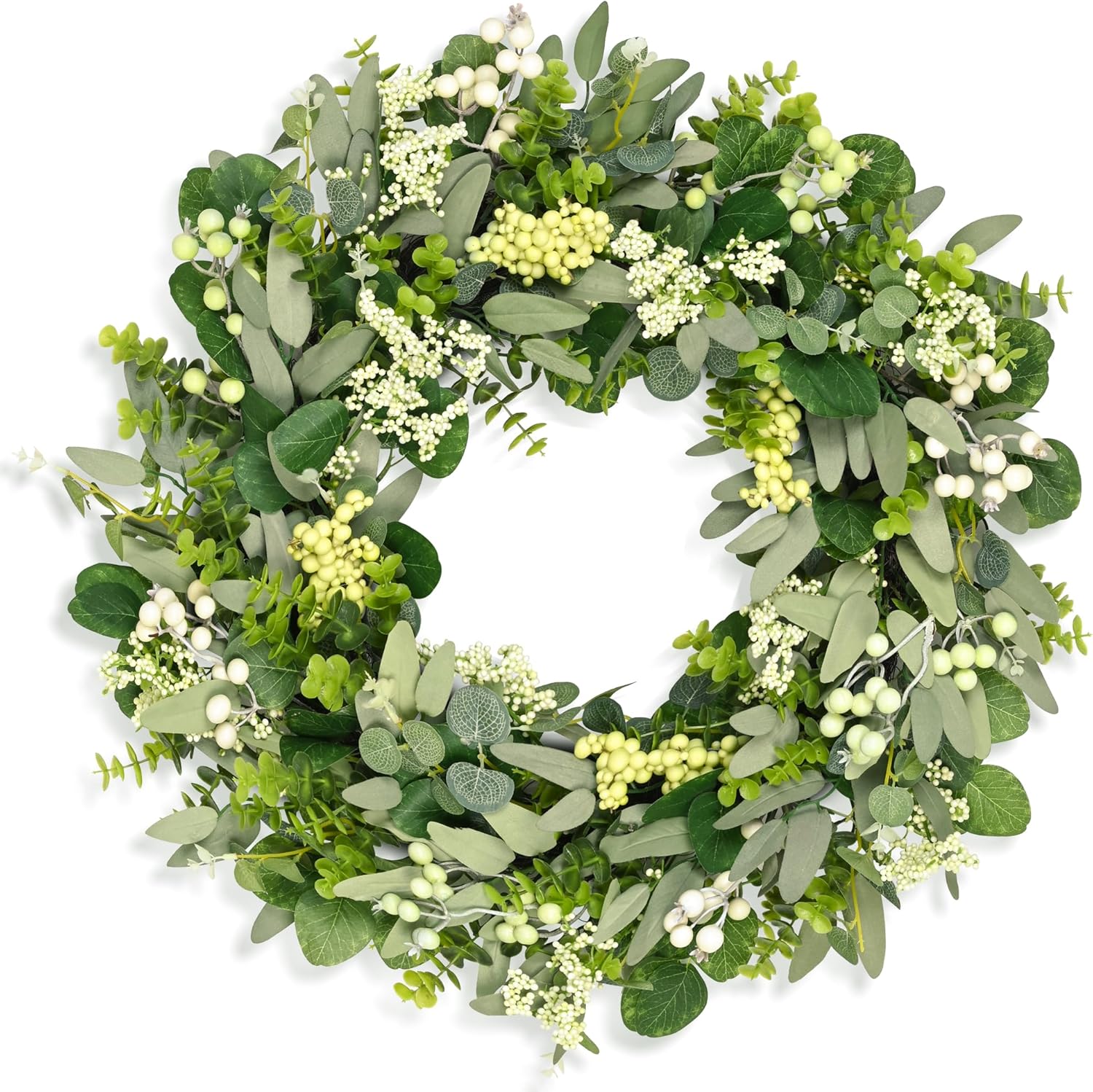 Premium COLORSPEC Eucalyptus Wreath, Unique 61 cm/24 inch Spring Summer All Year...
