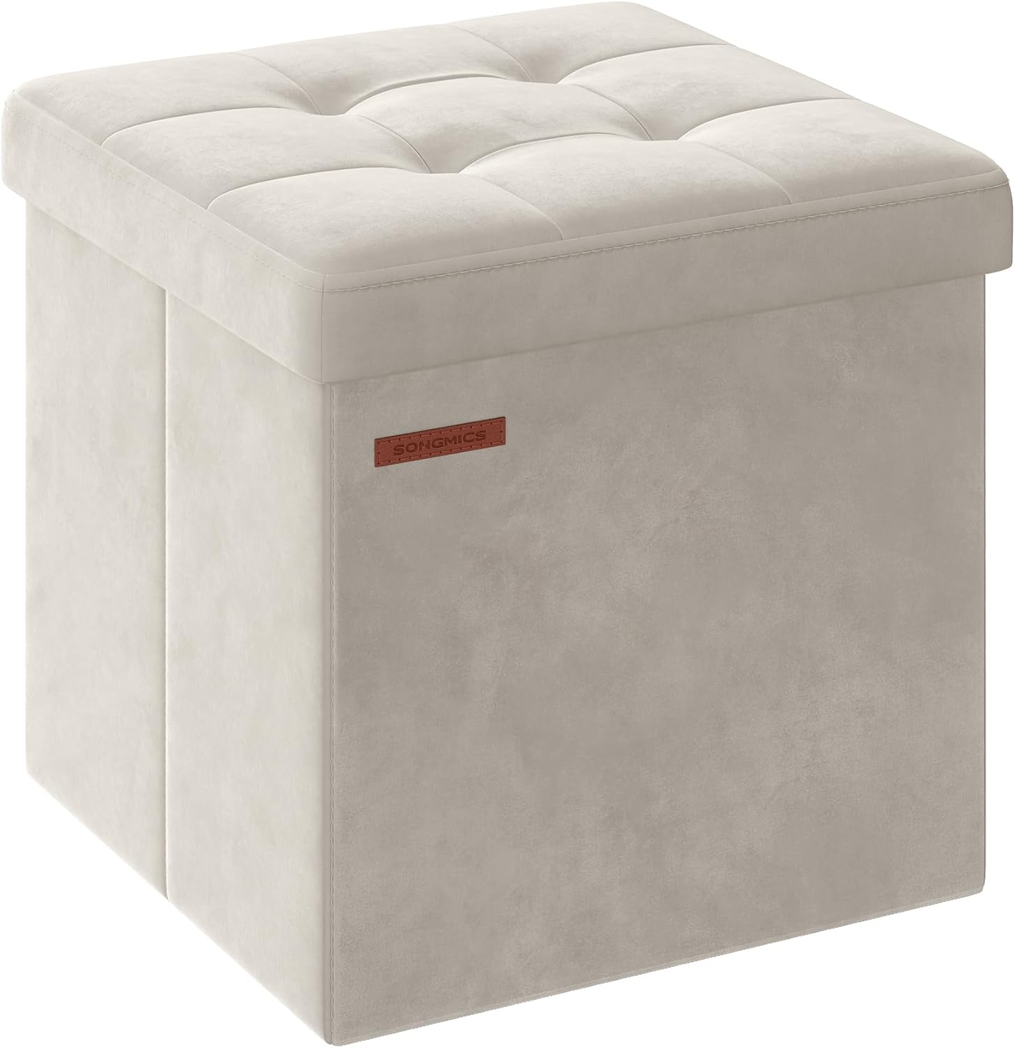 SONGMICS Storage Ottoman, Versatile Foot Rest Solution, Special Foldable Ottoman...