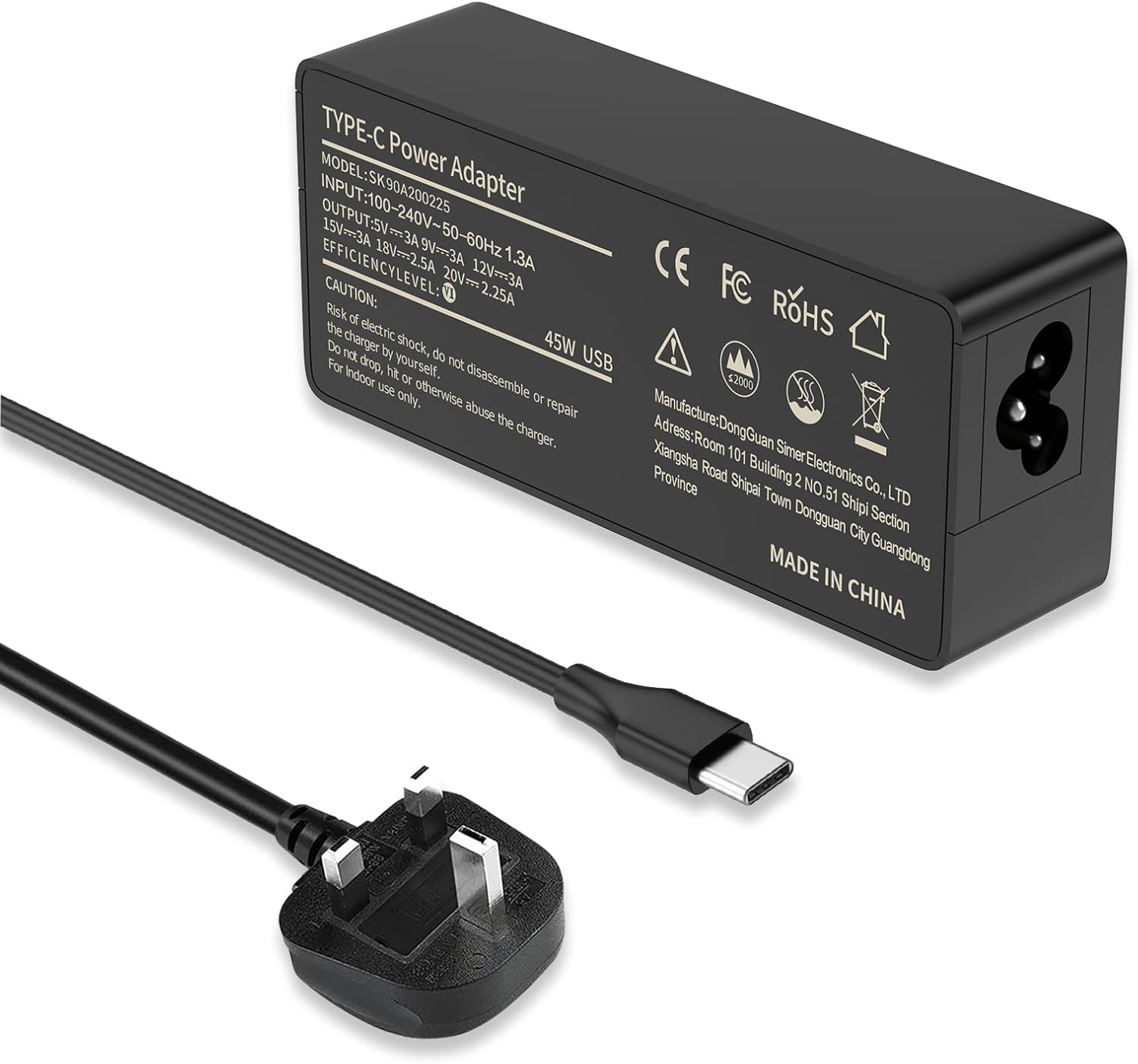 Chromebook Charger 45W USB C laptop charger replacement for HP Chromebook Lenovo...