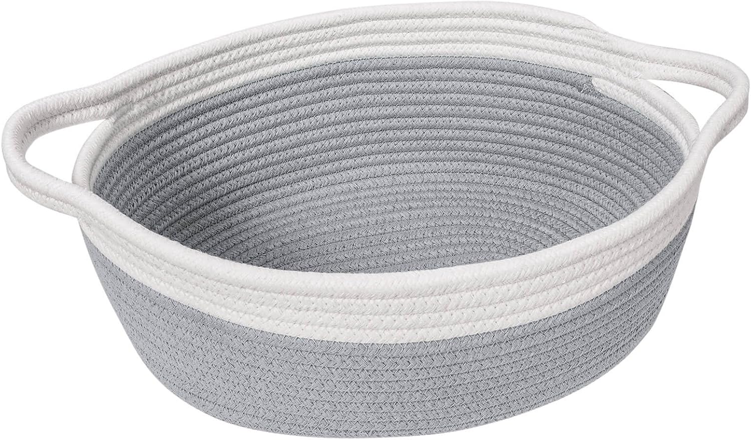 Goodpick Small Woven Storage Basket with Handles, Cotton Rope Baskets for Gifts...