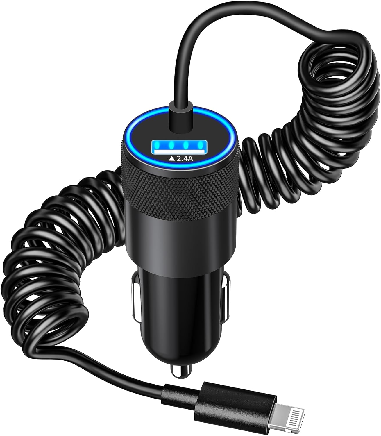 【MFi Certified】iPhone Fast Car Charger, Caiinei 4.8A Dual USB Power Car Charge...