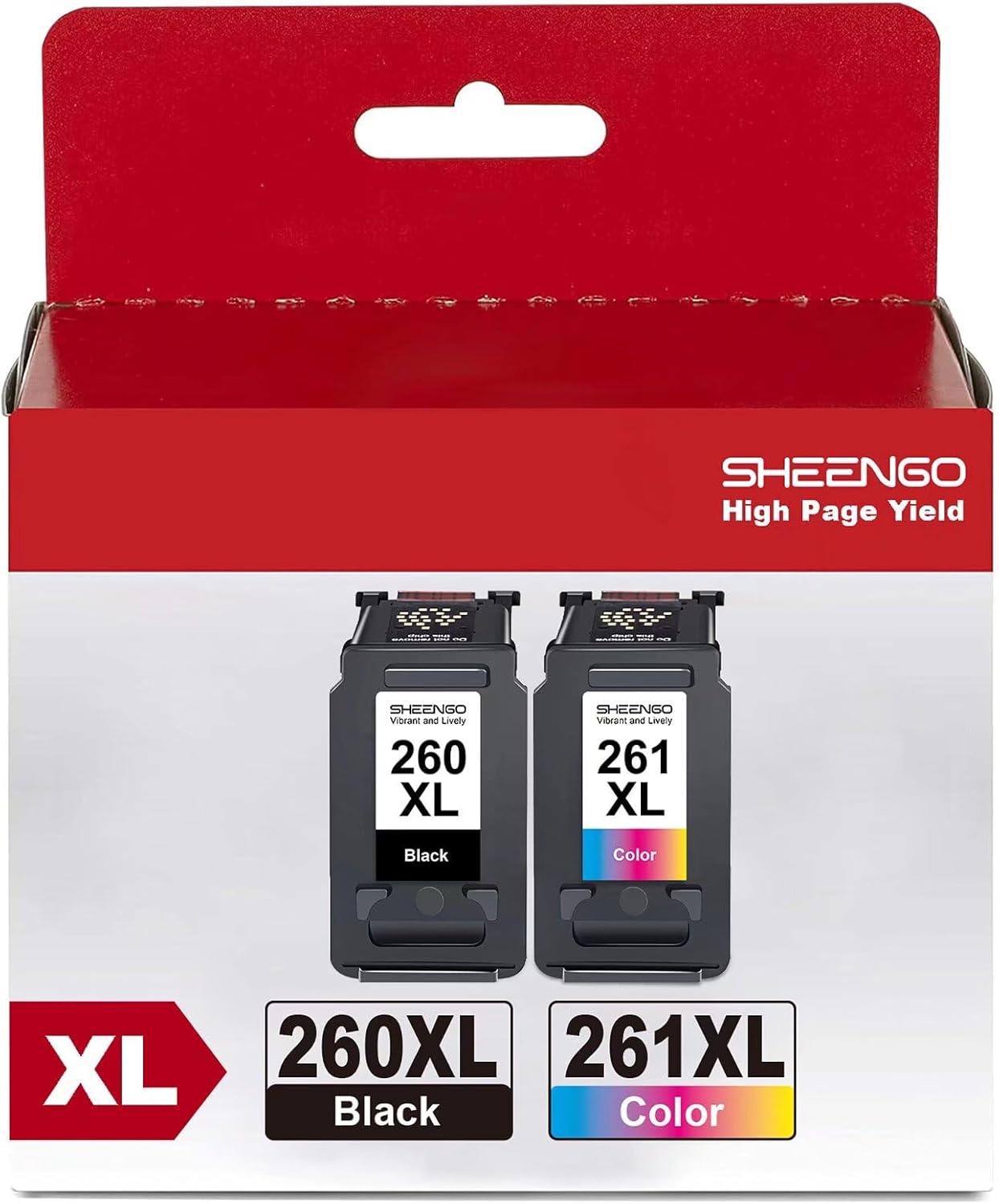 260XL 261XL Ink Cartridges Replacement for Canon 260 and 261 Ink Cartridges Use...