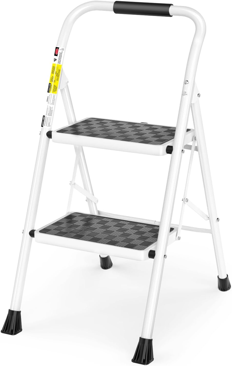 HBTower 2 Step Ladder,2 Step Stool for Adults Folding Step Stool with Cushioned...