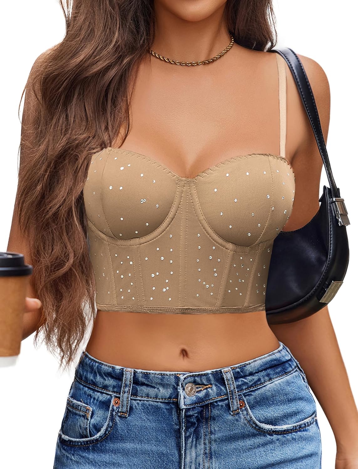 Avidlove Corset Tops For Women Push Up Bustier lingerie Y2K Sexy Going Out Party...
