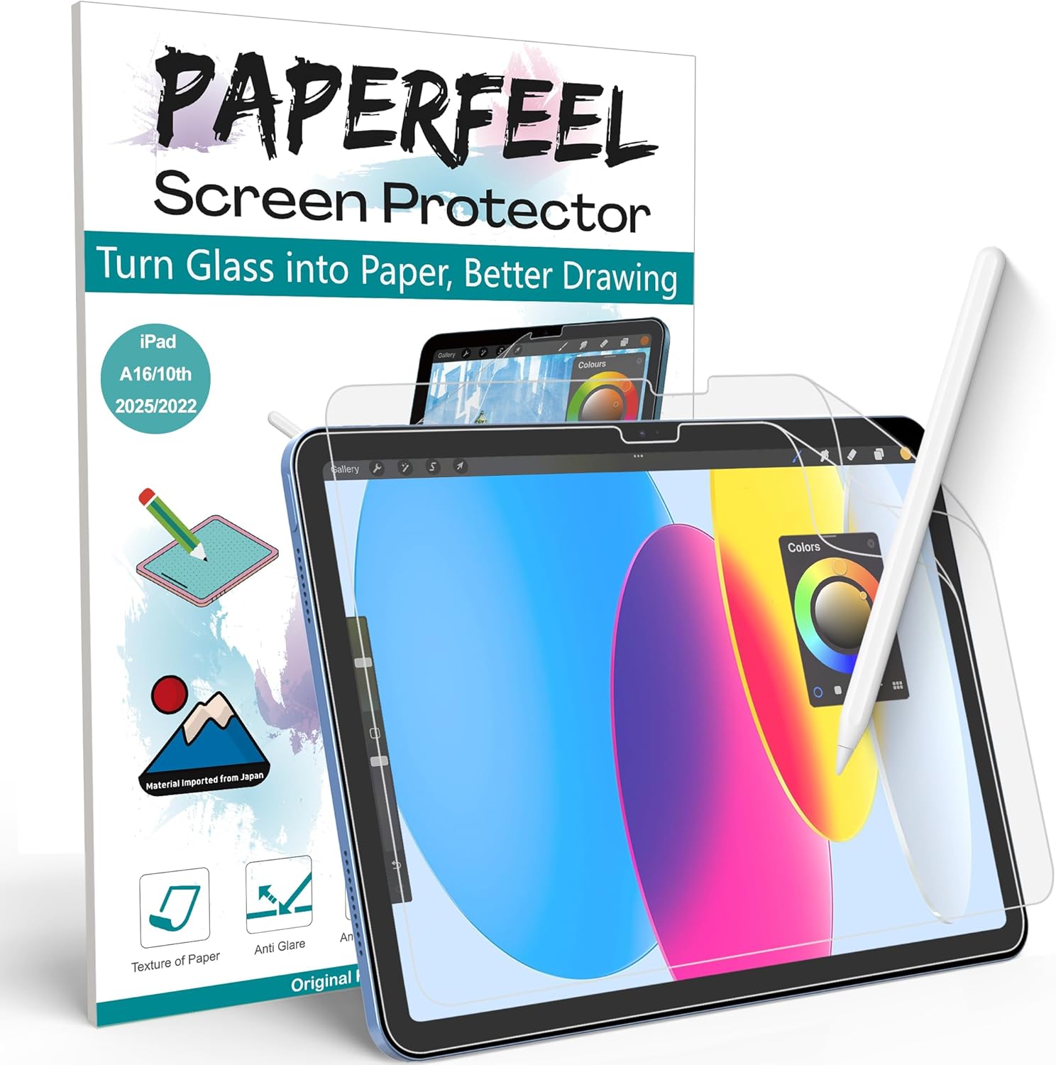 PAPERFEEL [2 Pack Screen Protector for iPad A16/11th/10th Generation (2025/2022...