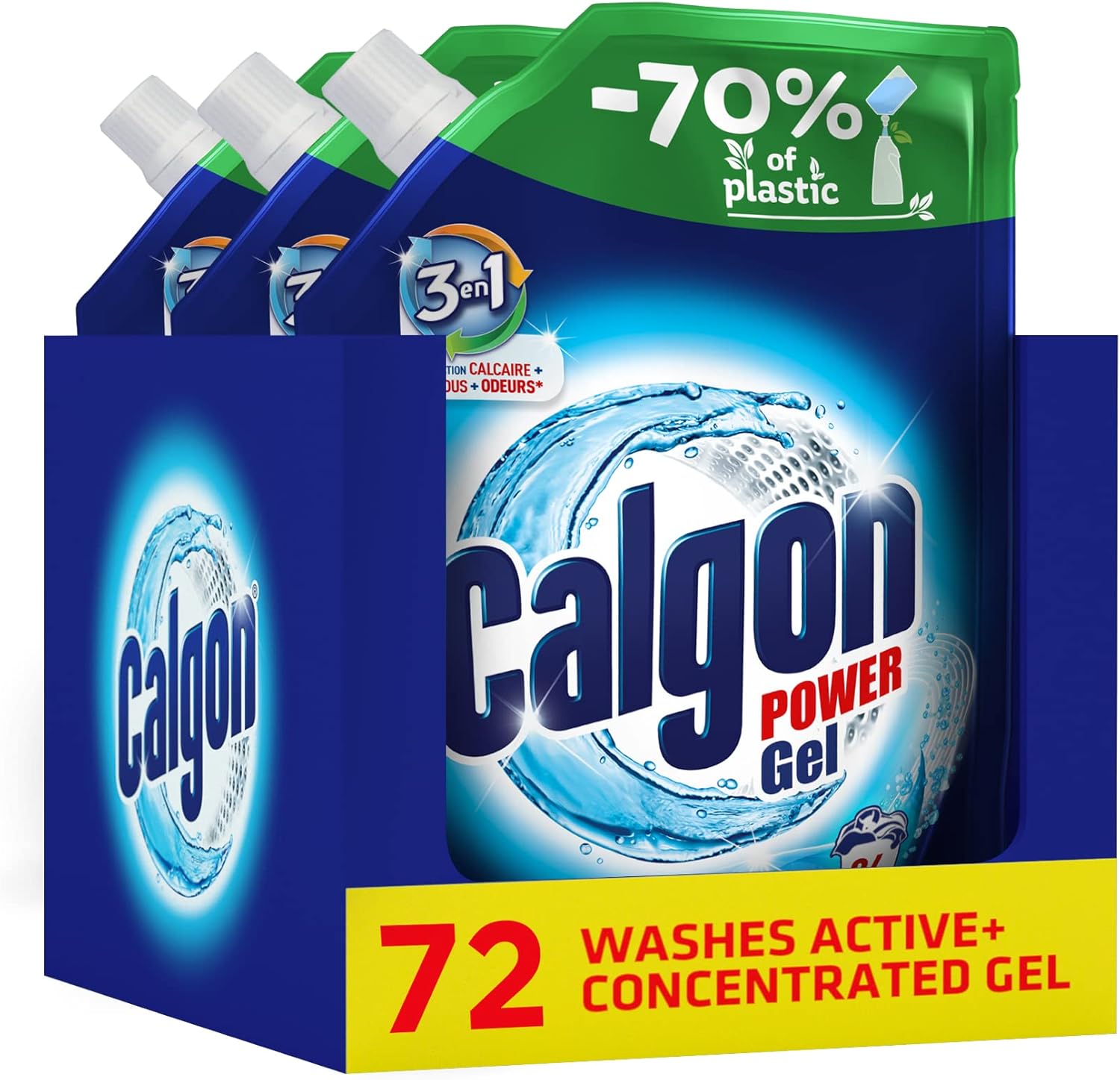Calgon Gel 3-in-1 Refills, Washing Machine Cleaner, Removes Odours, Limescale &...