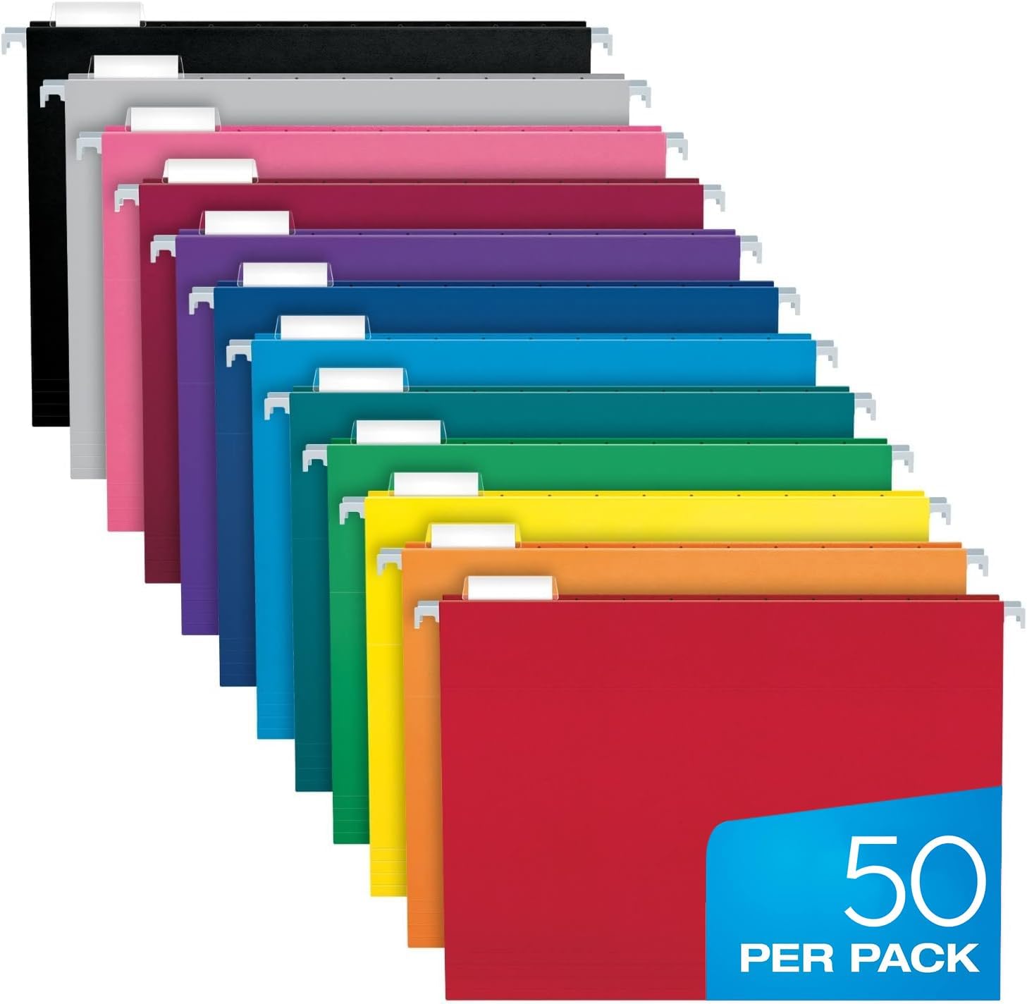 Pendaflex Hanging File Folders, 50 Pack of Hanging File Folders Letter Size with...
