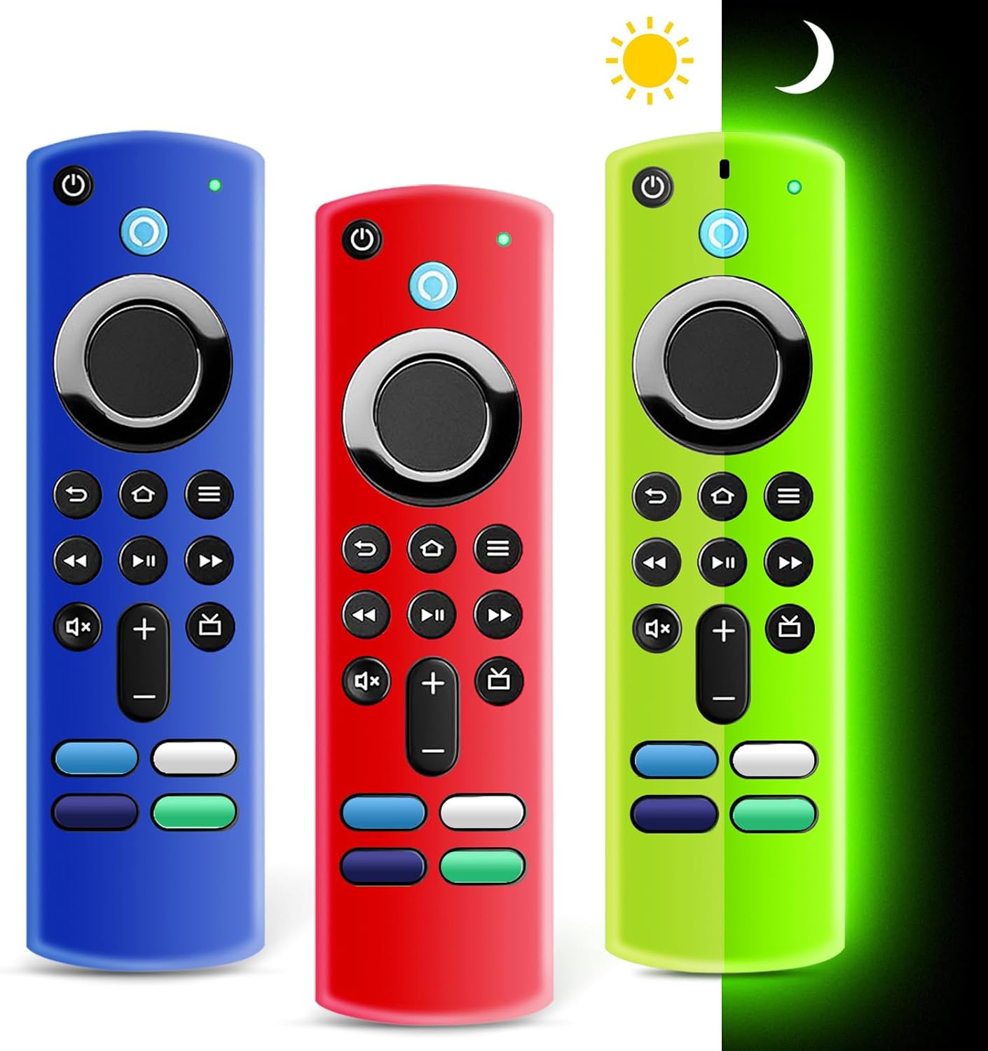 (3 Pack) ONEBOM Firestick Remote Cover 3rd Gen with Alexa Voice Remote 4K,Fire T...