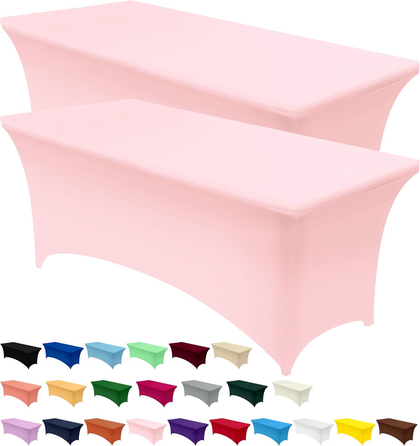 Utopia Kitchen Spandex Table Cloth, Unique Tight and Fitted Table Cover, Ideal W...