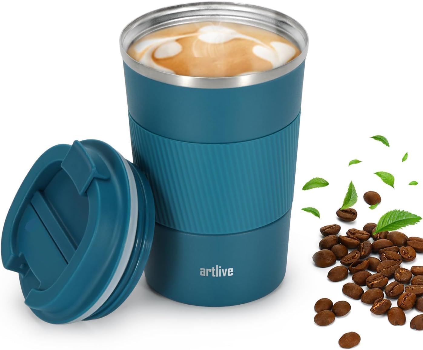 Artlive Reusable Coffee Cup, Special Coffee Mug with Insulated Design