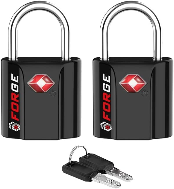TSA Approved Luggage Locks, Ultra-Secure Dimple Key Travel Locks with Zinc Alloy...