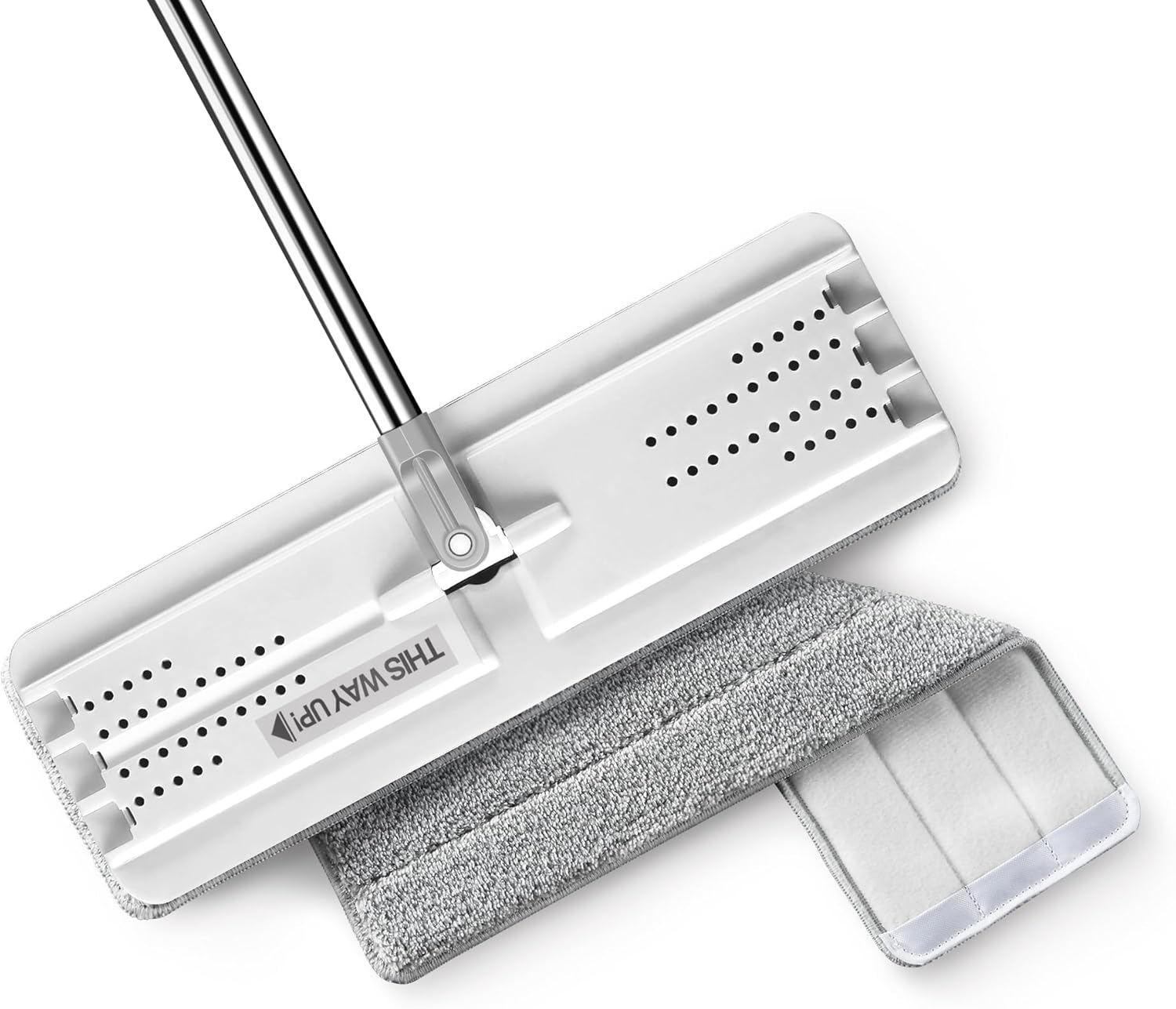 JOYMOOP Flat Mop, Microfiber Mop for Floor Cleaning and Wall Cleaner, 50" Mop Ha...