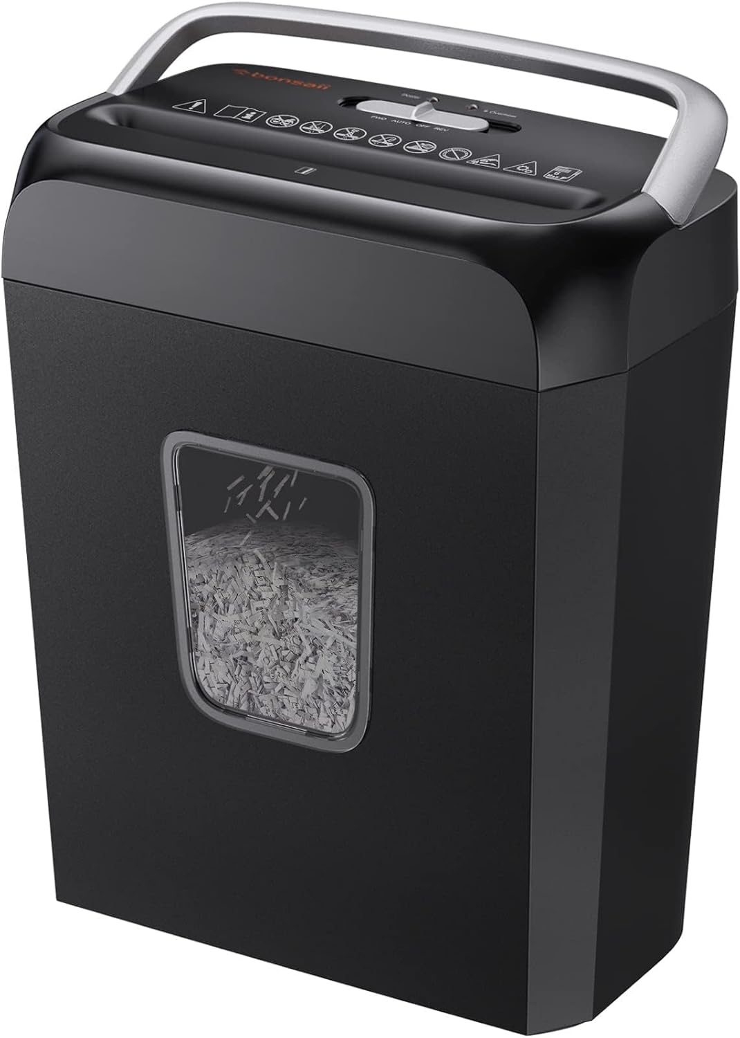 Bonsaii 6 Sheet Cross Cut Paper Shredder, Shreds Credit Cards, Staples, and Clip...