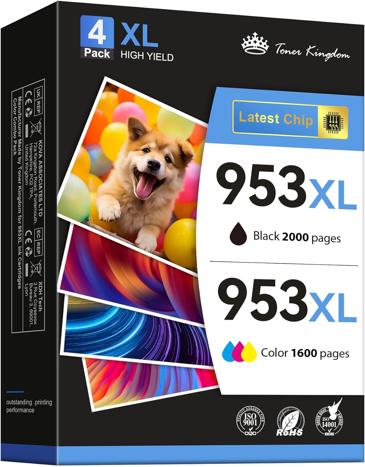 Toner Kingdom 953 XL 953XL Ink Cartridges Multipack Compatible for HP 953XL Ink...