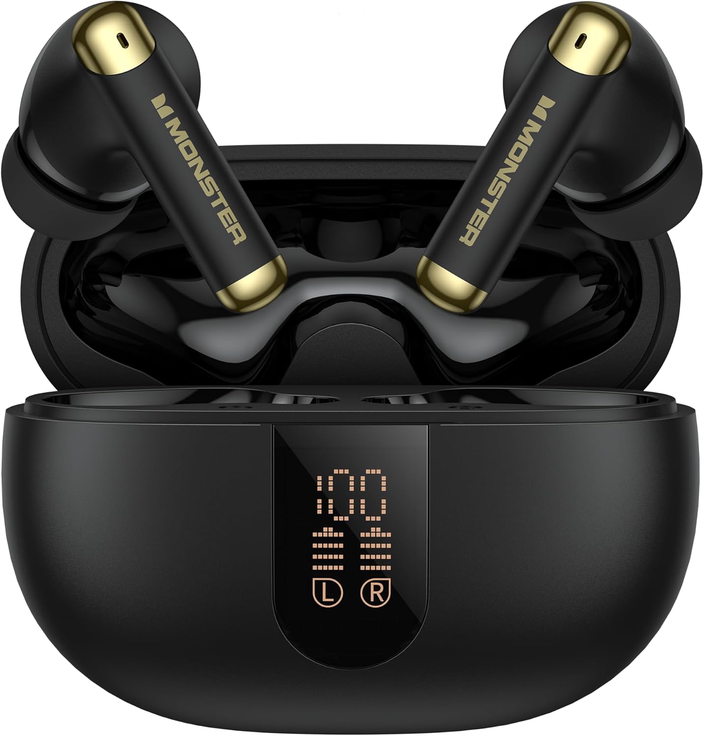 Monster N-Lite 211 Wireless Earbuds， Bluetooth 5.4 Stereo Headphones with Noise...