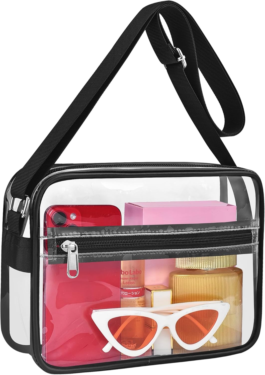 MAY TREE Clear Bag for Stadium Events Clear Messenger Bag Suitable for Concert O...