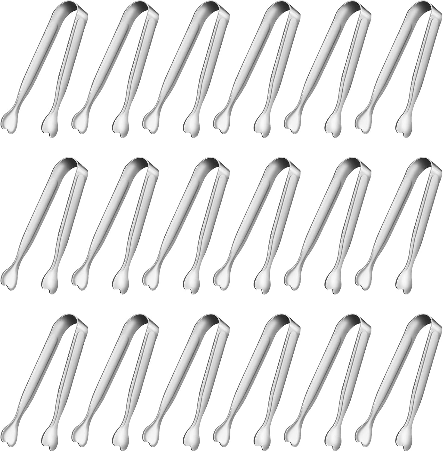Mini Serving Tongs, Anytrp 18-Packs Stainless Steel Sugar Tongs, 4.3inch Ice Ton...