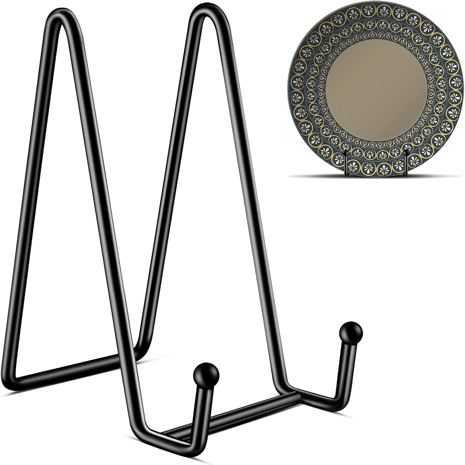 Kruodop 3 Pack 6 Inch Plate Stands for Display, Plate Holder Display Stand, Pict...