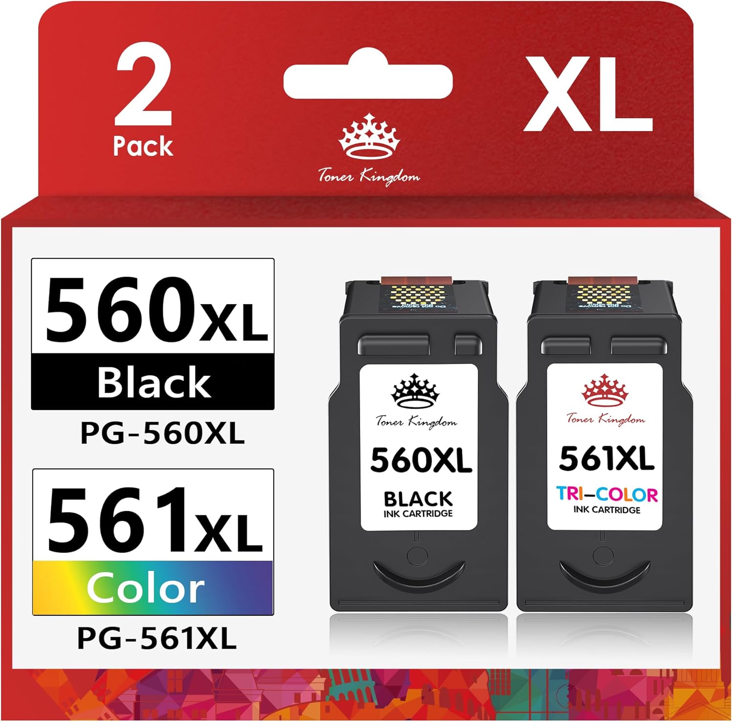 Affordable Toner Kingdom Replacement, Premium Ink Cartridges for Canon Printers,...