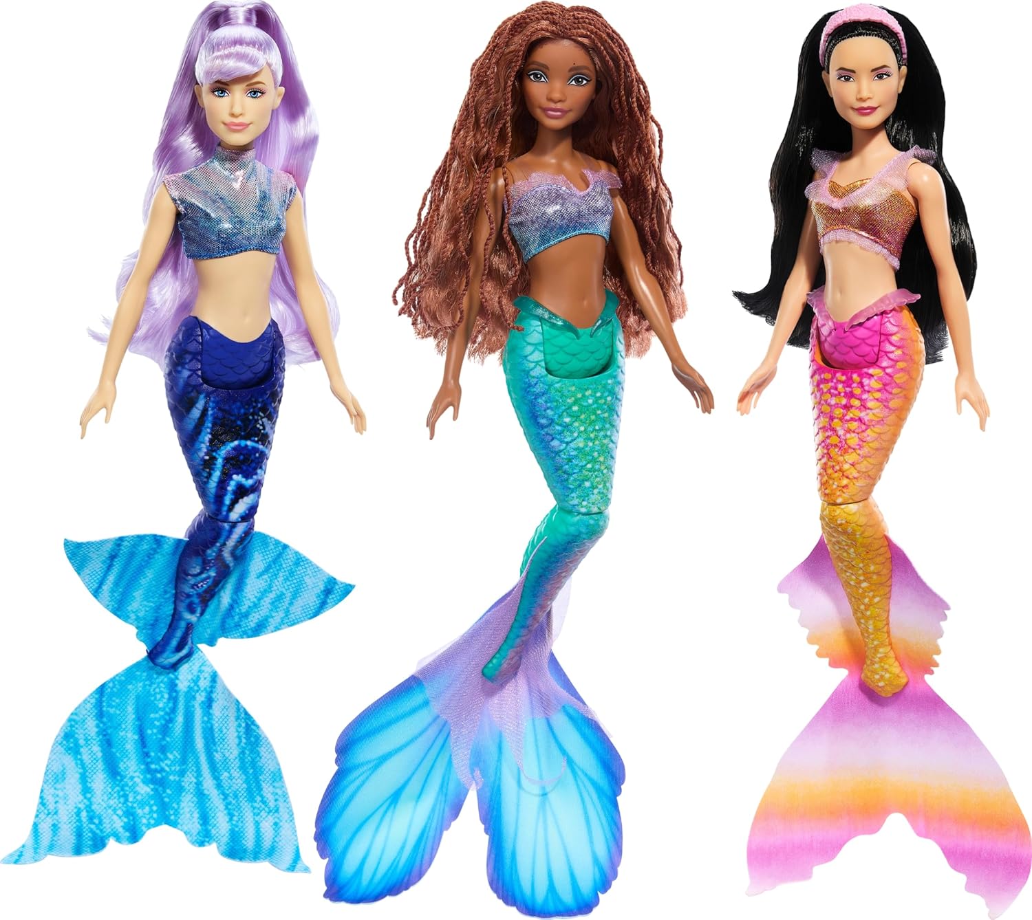 Disney The Little Mermaid Ariel Sisters Doll Set with 3 Fashion Mermaid Dolls, I...