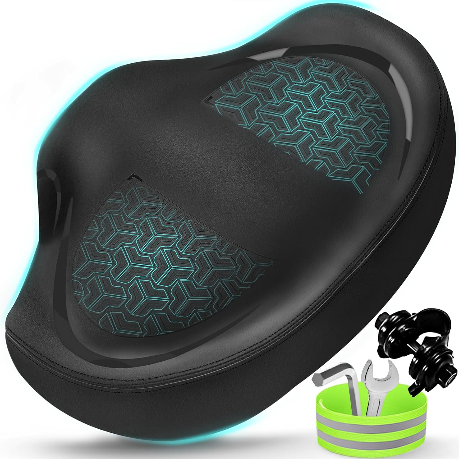 2025 New Noseless Bike Seat Cushion for Men Women-Extra Padding Comfort Wide Bic...