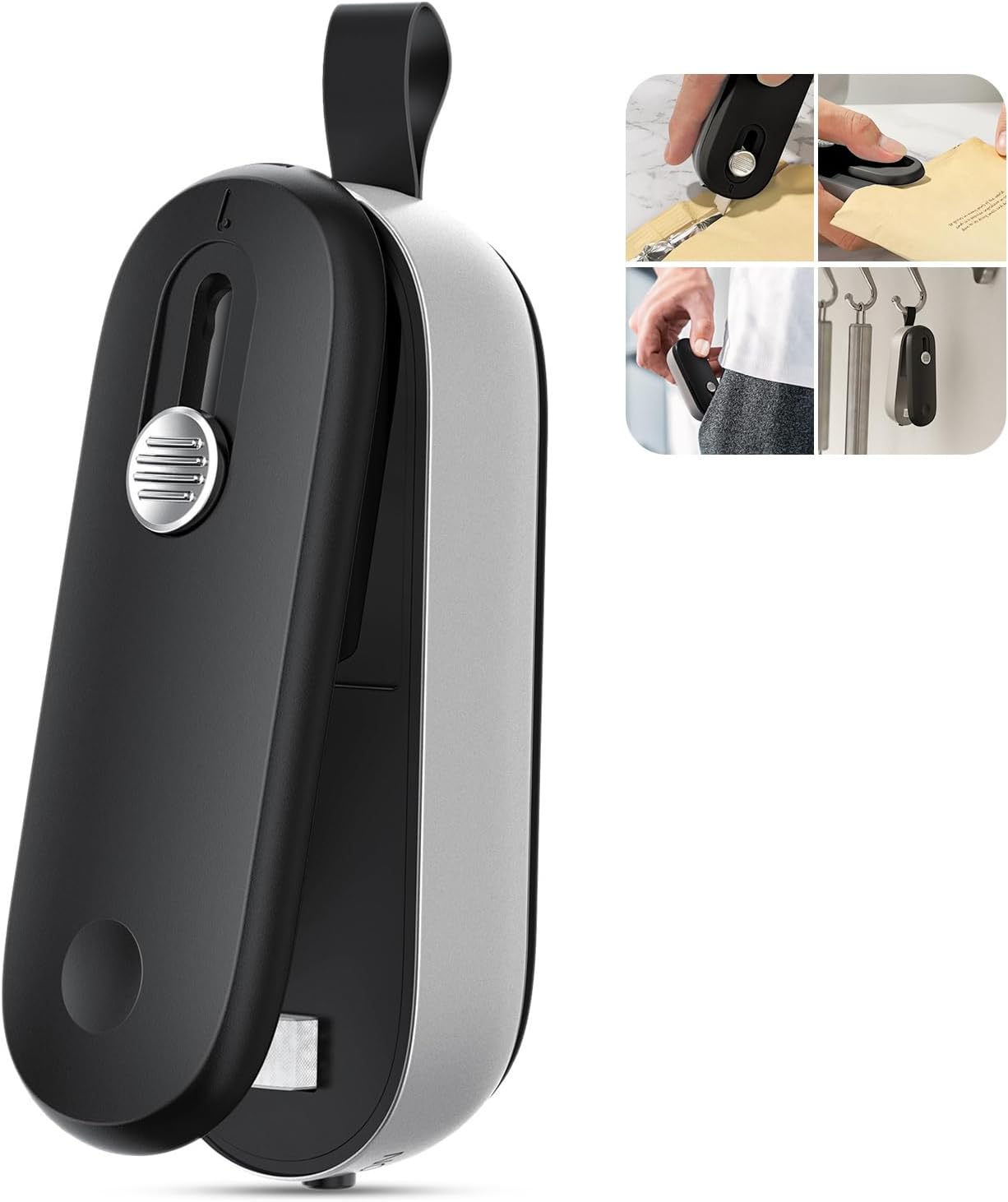ODSD Bag Sealer, 2 in 1 Mini Bag Sealer Heat Seal and Cutter with Lanyard, Porta...