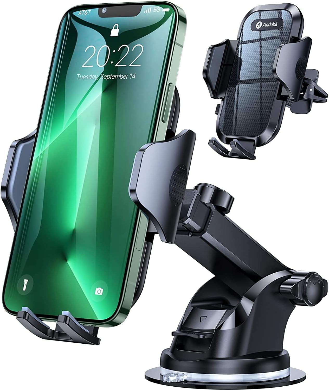 andobil Car Phone Mount (89+LBS Strongest Suction) Safe Cert Cell Phone Holders...