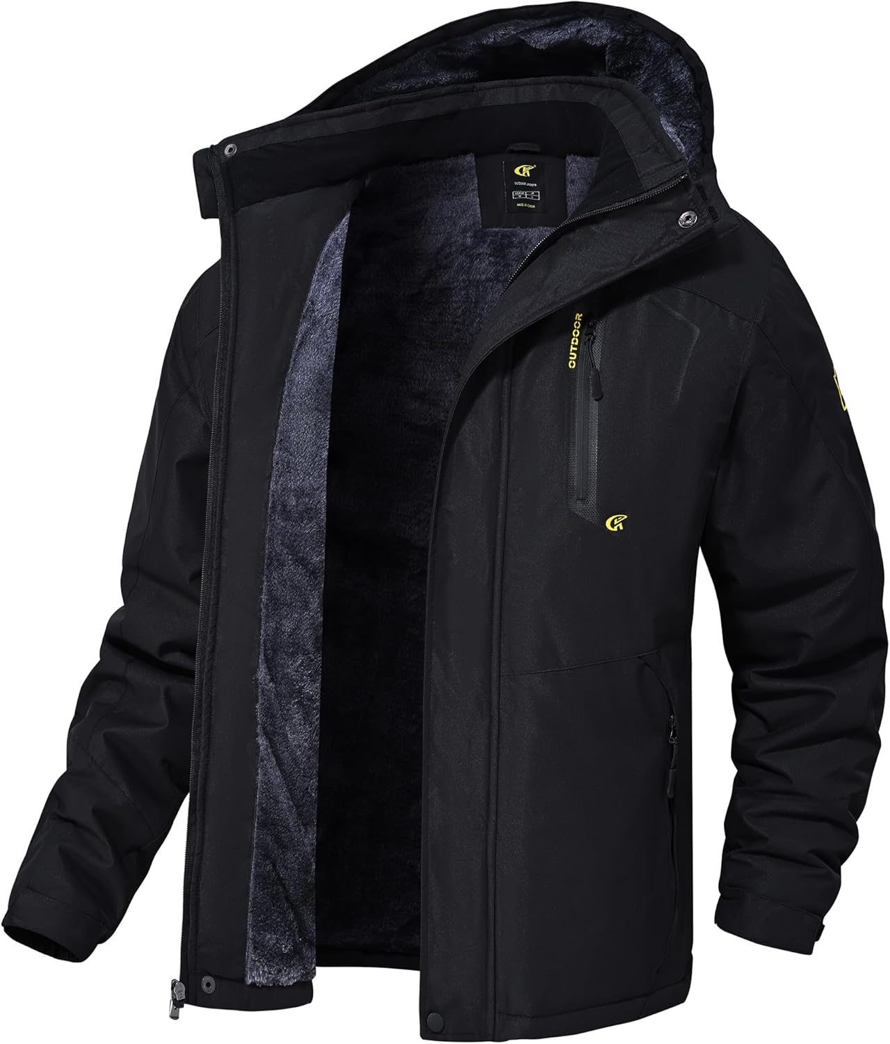 QPNGRP Mens Waterproof Ski Snowboard Jacket Winter Windproof Snow Coat 4X-Large...