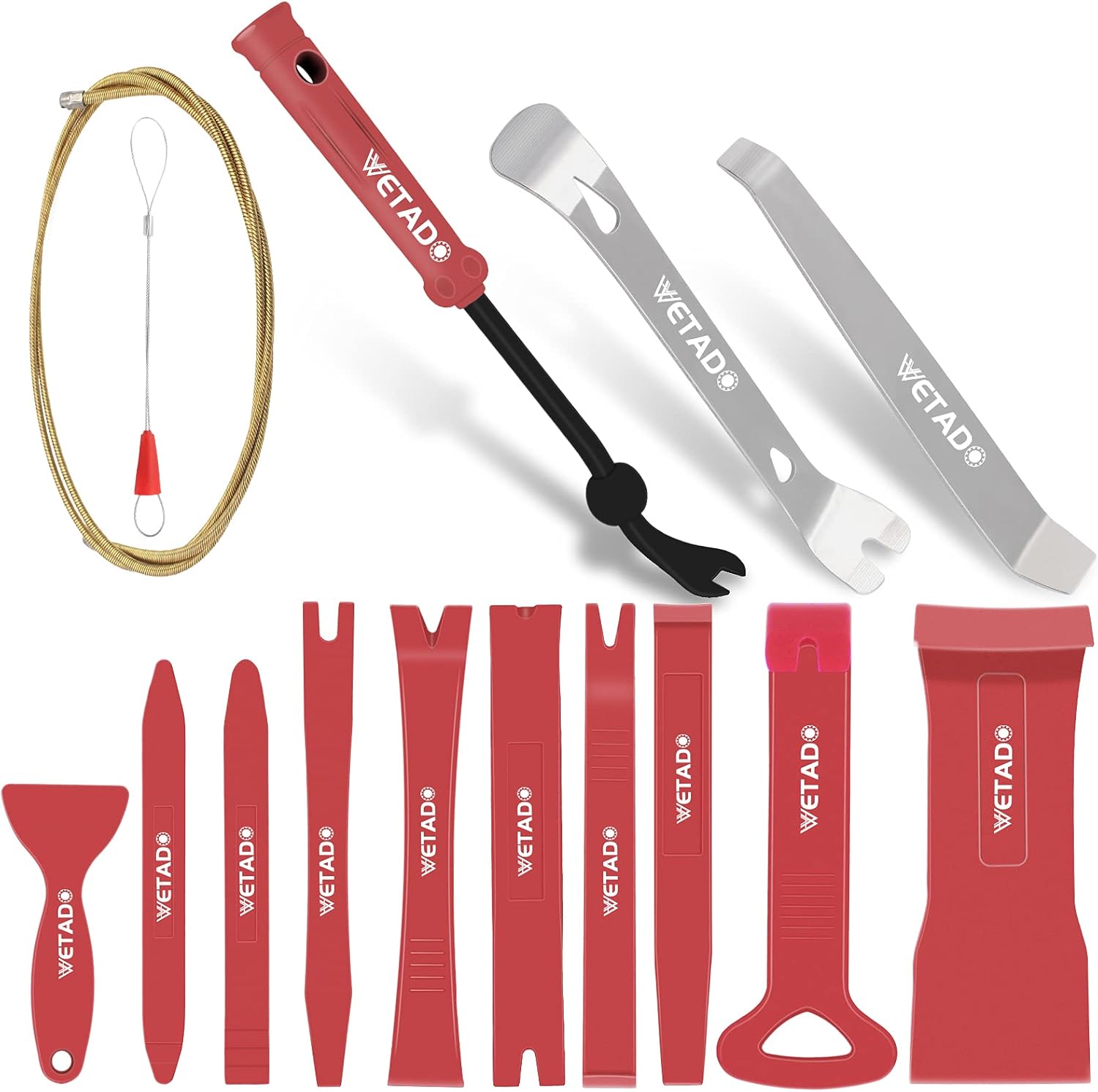 Auto Trim Removal Tools Kit, Wetado 15Pcs Car Panel Removal Tool Interior Trim K...