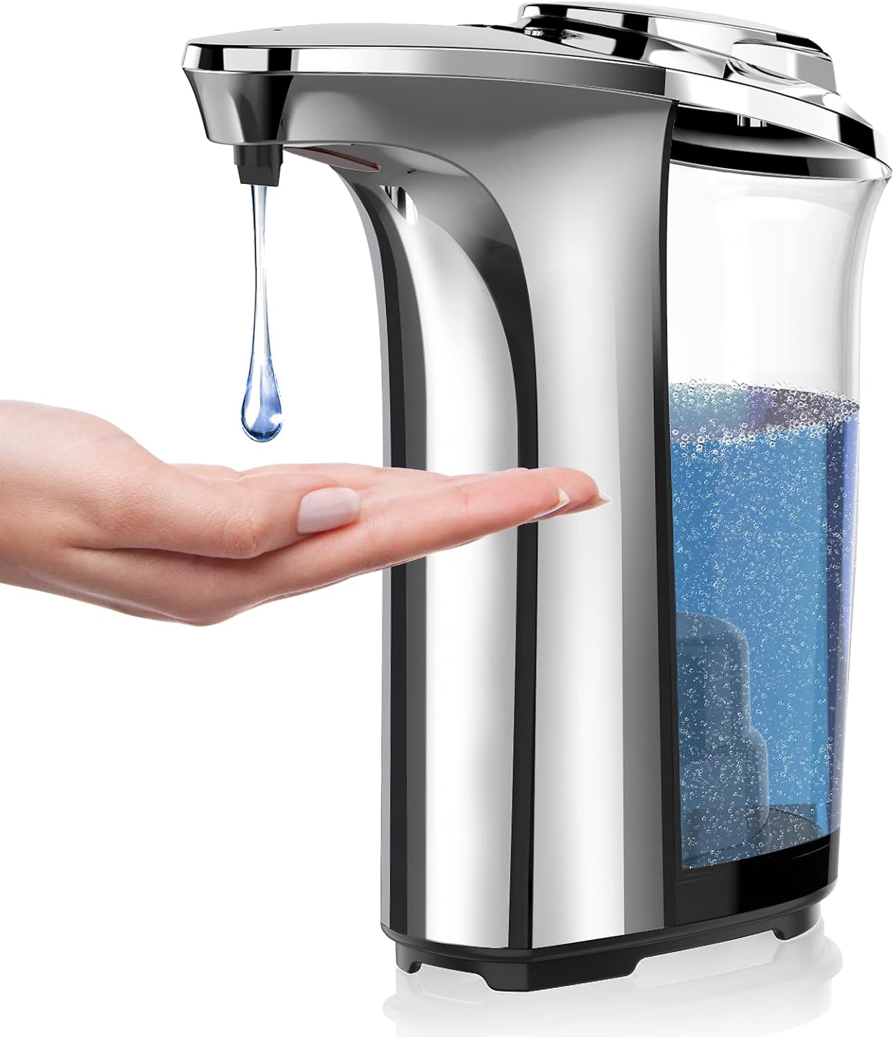 Automatic Soap Dispenser, Touchless Dish Soap Dispenser 17oz/500ml with Infrared...