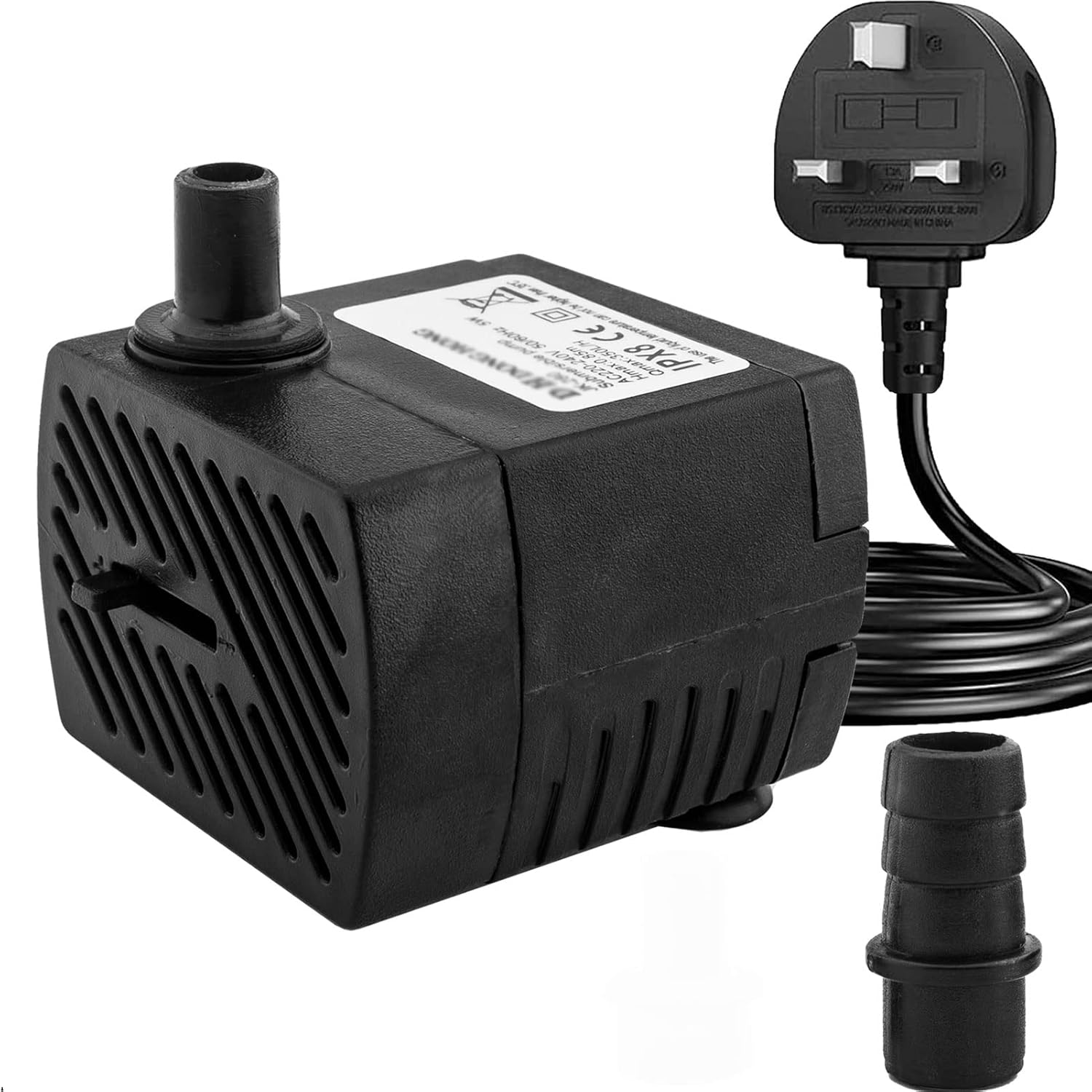 Mini Submersible Water Pump (350L/H, 5W) Adjustable Ultra Quiet Fountain Water P...