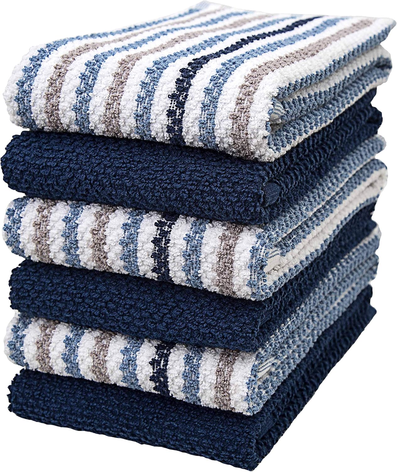 Premium Kitchen Towels (16”x 26”, 6 Pack) | Large Cotton Kitchen Hand Towels | P...