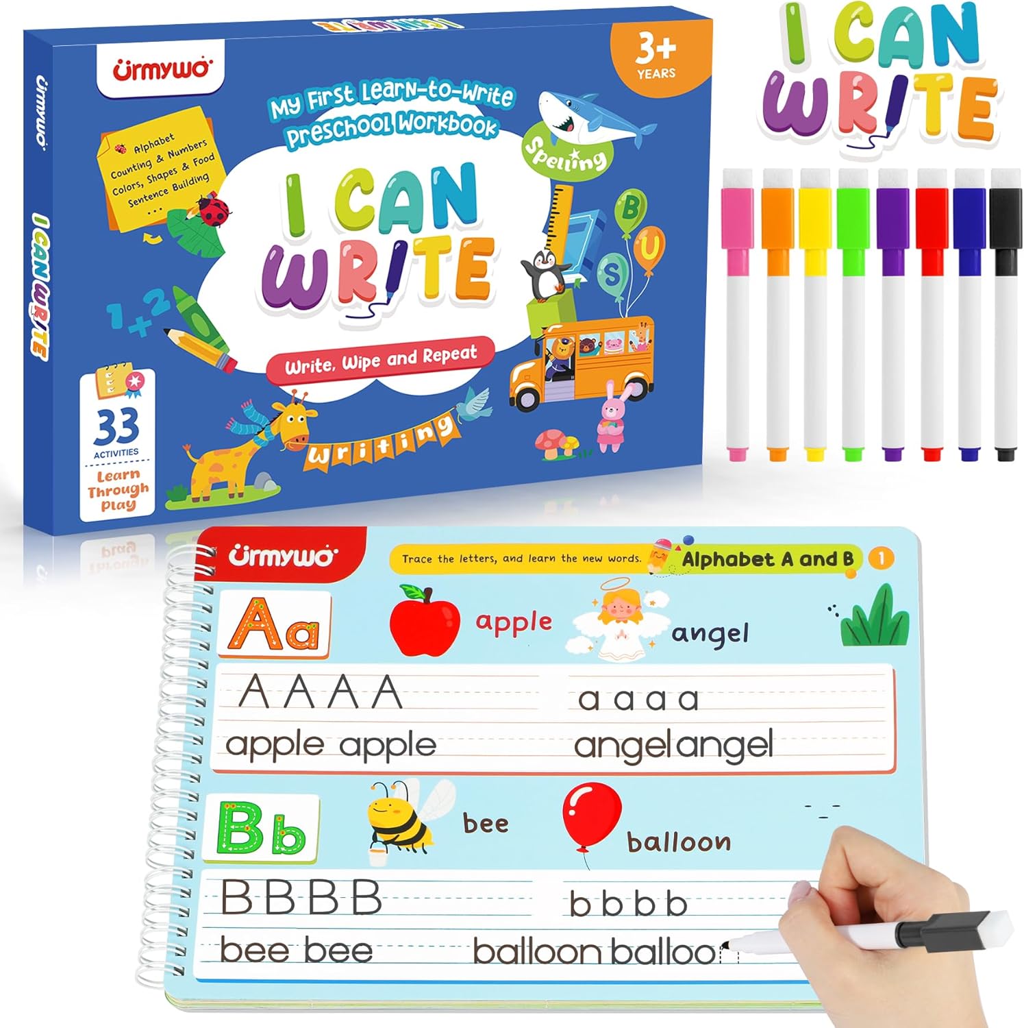 Preschool Learning Activities Kindergarten Books - Learning Educational Toys Tra...