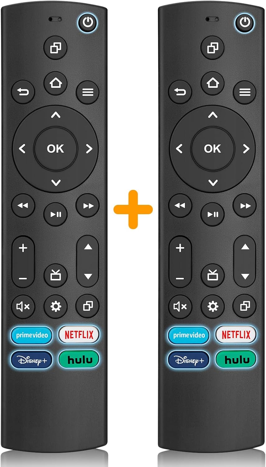 (Pack of 2) Universal Remote Control for Insignia/Toshiba/Samsung/TCL/Vizio/Pion...