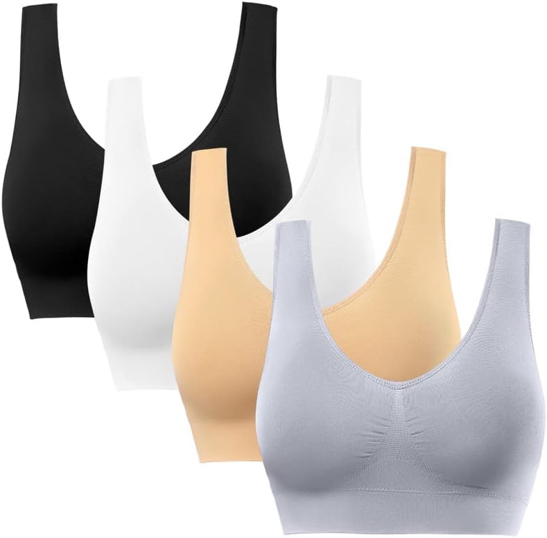 BESTENA Comfort Bra, Seamless Removable Pads Sleep Bras, Yoga Bra, Sports Bras f...