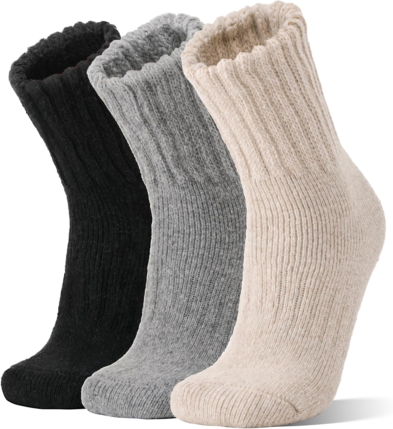 Merino Wool Boot Socks Thermal Winter Warm Thick Cozy Hiking Socks for Men Women...