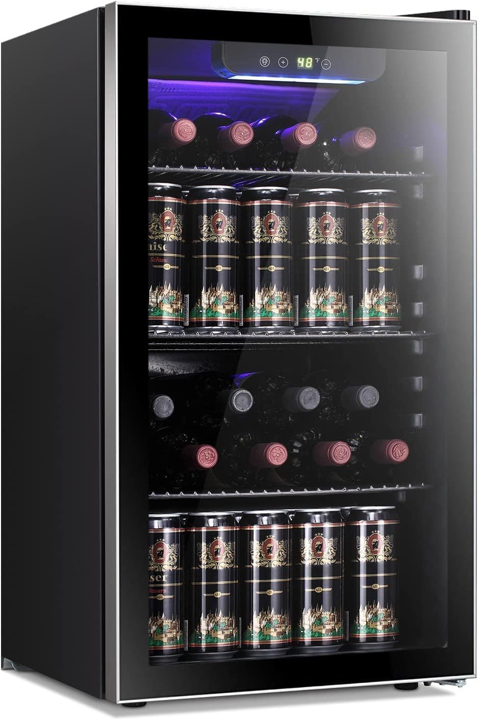 Antarctic Star 26 Bottle 130 Can Wine Cooler/Cabinet Beverage Refrigerator Mini...