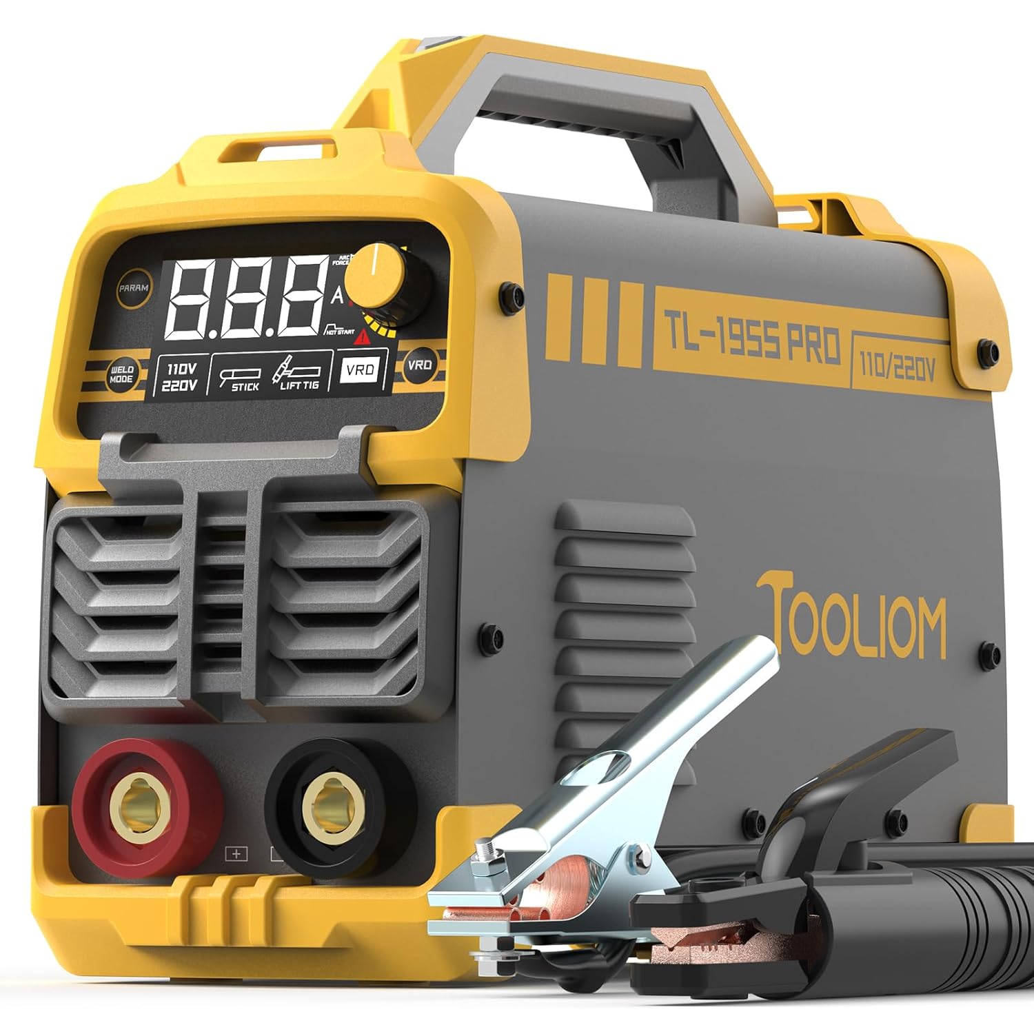 TOOLIOM 195A Stick Welder 110/220V Dual Voltage Lift TIG Welder LCD Display IGBT...