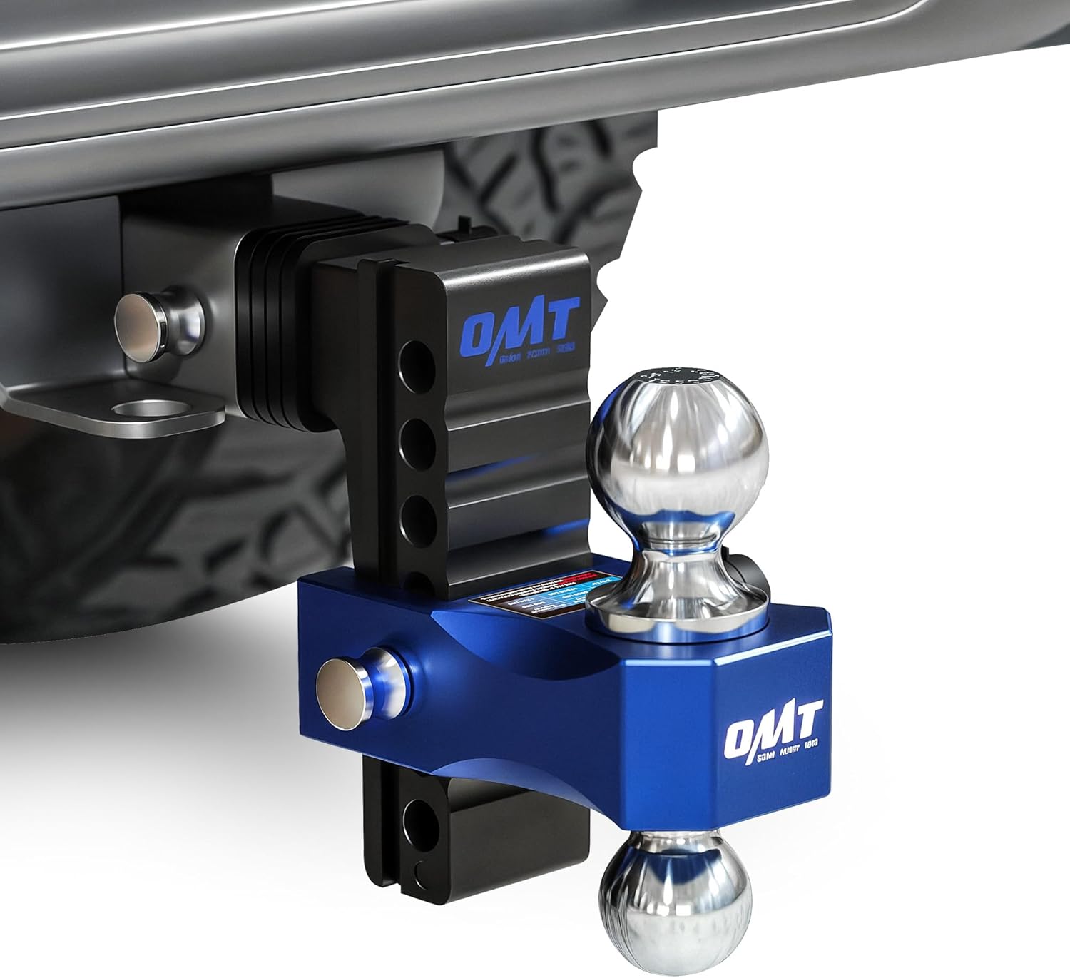 Orion Motor Tech Adjustable Trailer Hitch, 6 in Drop & Rise Hitch Fits 2 in Rece...